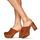 Sapatos Mulher Tamancos Fericelli New 4 Camel