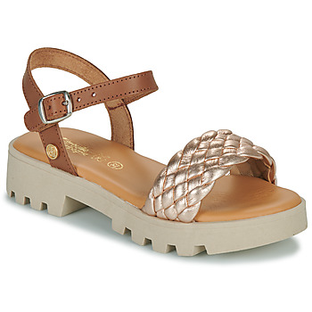 Sapatos Rapariga Sandálias Citrouille et Co NASAKO Camel / Dourado