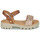 Sapatos Rapariga Sandálias mede-se abaixo da maça de Adão NASAKO Camel / Dourado