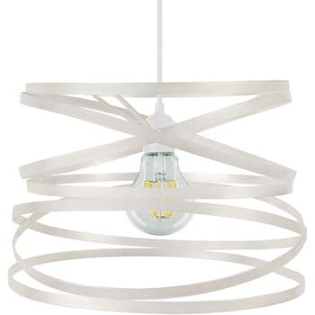 Casa Candeeiros de teto Tosel Suspensão redondo metal branco Branco