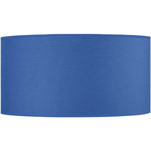 Casa Uma moda responsável Tosel Abajur redondo tecido azul Azul