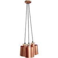 Casa Candeeiros de teto Tosel Candeeiro de Teto redondo metal cobre Laranja