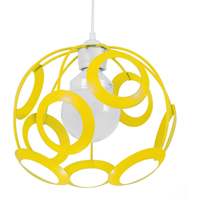 Casa Candeeiros de teto Tosel Suspensão redondo metal amarelo Amarelo