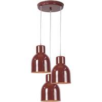 Casa Candeeiros de teto Tosel Candeeiro de Teto redondo metal castanho Castanho