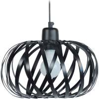 Casa Candeeiros de teto Tosel Suspensão redondo metal preto Preto