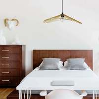 Casa Candeeiros de teto Tosel Suspensão redondo metal ouro Ouro