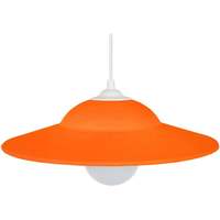 Casa Candeeiros de teto Tosel Suspensão rectangular metal laranja Laranja