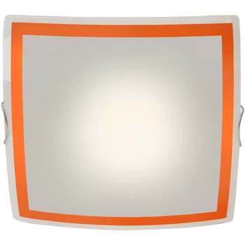 Tosel Plafon cuadrado vidro laranja Laranja