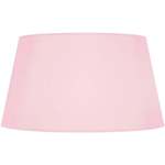 Abajur redondo tecido rosa