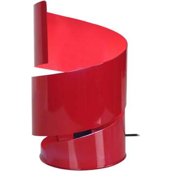 Casa Candeeiros de mesa Tosel Candeeiro mesa de cabeceira redondo metal vermelho Vermelho