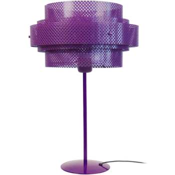 Casa Candeeiros de mesa Tosel Candeeiro de Mesa redondo metal violeta Violeta
