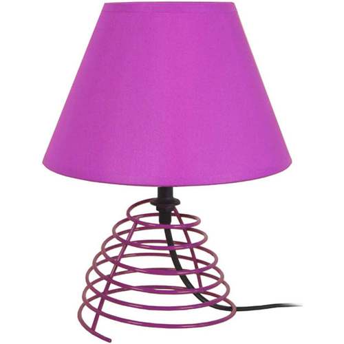 Casa Velas e Aromatizadores Tosel Candeeiro mesa de cabeceira redondo metal violeta Violeta
