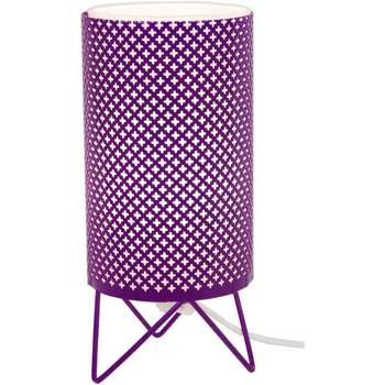 Casa Candeeiros de mesa Tosel Candeeiro mesa de cabeceira redondo metal violeta Violeta
