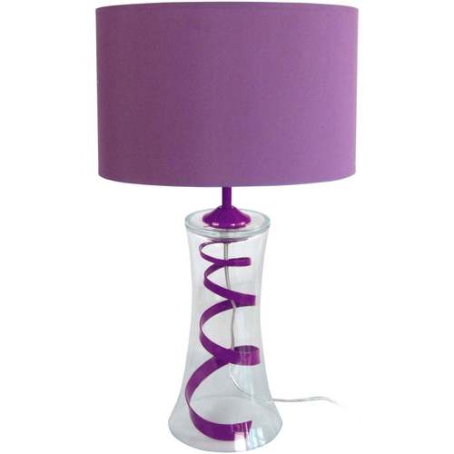 Casa Candeeiros de mesa Tosel Candeeiro de Mesa redondo vidro violeta Violeta