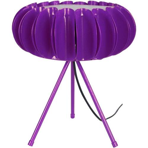 Casa Candeeiros de mesa Tosel Candeeiro de Mesa redondo metal violeta Violeta
