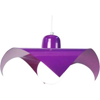 Casa Candeeiros de teto Tosel Suspensão rectangular metal violeta Violeta