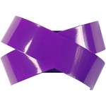 Aplique rectangular metal violeta