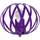 Casa Segurança da palavra-passe Aplique redondo metal violeta Violeta