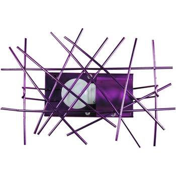 Casa Apliques de parede Tosel Aplique rectangular metal violeta Violeta