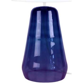 Casa Candeeiros de mesa Tosel Candeeiro mesa de cabeceira redondo vidro violeta e branco Violeta