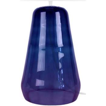 Tosel Candeeiro mesa de cabeceira redondo vidro violeta e branco Violeta