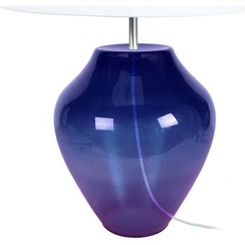 Casa Candeeiros de mesa Tosel Candeeiro de Mesa redondo vidro violeta e branco Violeta