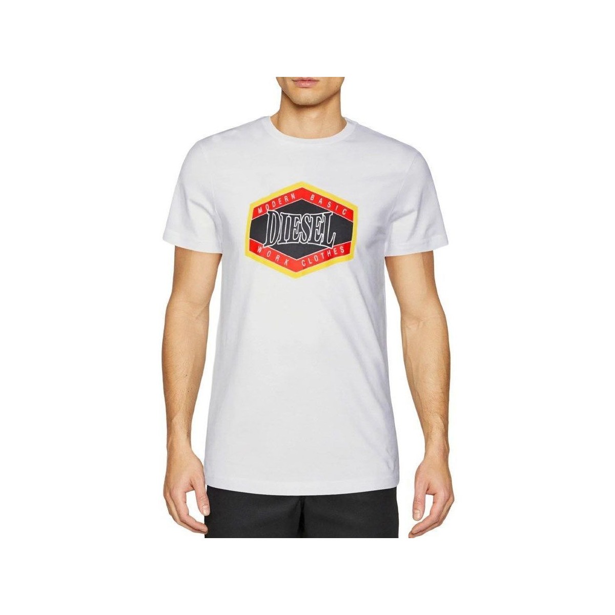 Textil Homem T-shirts e Pólos Diesel A06497 0GRAI T-DIEGOR-100 Branco