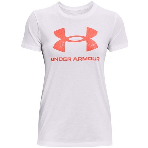 Textil Mulher T-Shirt mangas curtas Under ARMOUR cold Sportstyle Graphic Branco