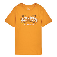 Textil Rapaz T-Shirt mangas curtas Jack & Jones JJELOGO TEE SS NECK 2 COL JNR Amarelo