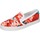 Sapatos Mulher Mocassins Geox BE681 D PRUDENCE Vermelho