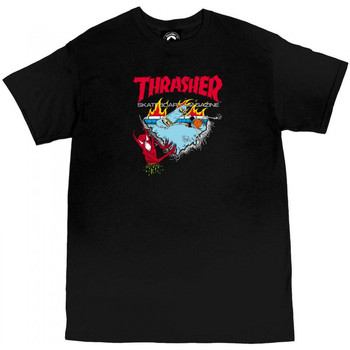 Textil Homem T-shirts e Pólos Thrasher T-shirt neckface 500 Preto