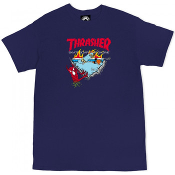 Textil Homem T-shirts e Pólos Thrasher T-shirt neckface 500 Azul