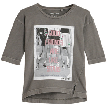 Textil Rapariga T-shirts e Pólos Teddy Smith  Cinza
