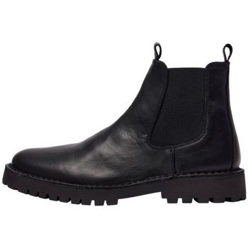 Sapatos Homem Botas Selected 16075858 SLHRICKY-BLACK Preto