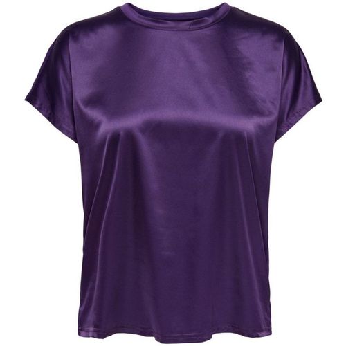 Textil Mulher T-shirts e Pólos Only 15279817 ONLDINA-ACAI Violeta