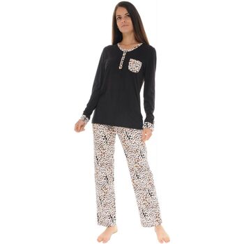 Textil Mulher Pijamas / Camisas de dormir Christian Cane RIVA Preto