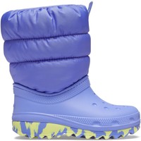 Sapatos Criança Botas de borracha Crocs Crocs™ Classic Neo Puff Boot Kid's 207683 Digital Violet