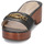Sapatos Mulher Mou Eskimo ankle boots Brown ROXANNE-SANDALS-FLAT SANDAL Preto