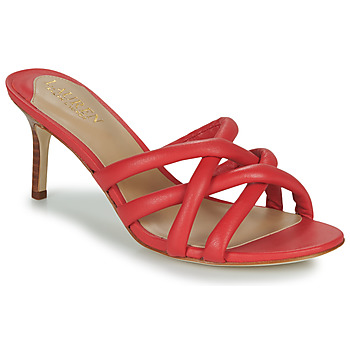 Sapatos Mulher Chinelos Lauren Ralph Lauren LILIANA-SANDALS-HEEL SANDAL Vermelho