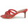 Sapatos Mulher Chinelos Lauren Ralph Lauren LILIANA-SANDALS-HEEL SANDAL Vermelho