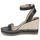 Sapatos Mulher Sandálias Lauren Ralph Lauren HILARIE-ESPADRILLES-WEDGE Preto
