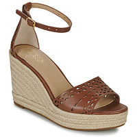 Sapatos Mulher Sandálias two-tone pleated sweater DRESS TOMMY HAANA-ESPADRILLES-WEDGE Conhaque