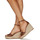 Sapatos Mulher Lauren Ralph Lauren HAANA-ESPADRILLES-WEDGE Conhaque