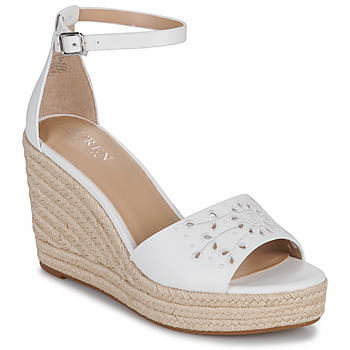Sapatos Mulher Sandálias Lauren Ralph Lauren HAANA-ESPADRILLES-WEDGE Branco