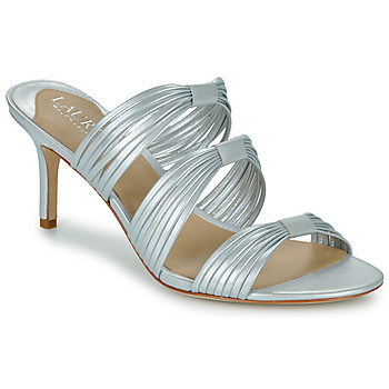 Sapatos Mulher Chinelos Lauren Ralph Lauren LORRAINE-SANDALS-HEEL SANDAL Prata