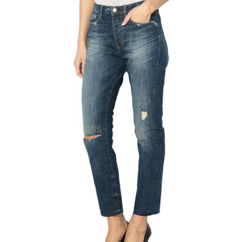 Textil Mulher Calças Jeans A-line Guess  Azul