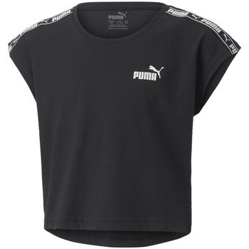 Textil Criança T-Shirt mangas curtas Puma  Preto