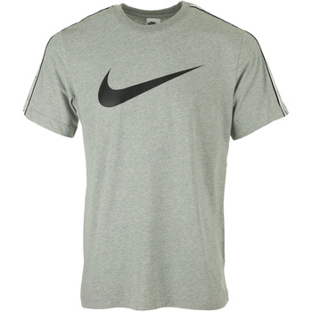 Tetank Homem T-Shirt mangas curtas Nike Repeat Swoosh Tee shirt Cinza