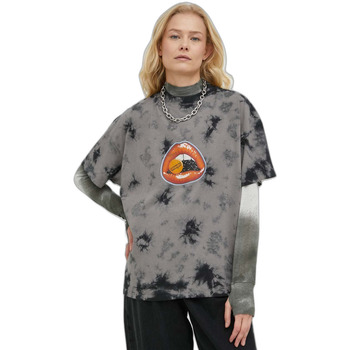 Textil Mulher T-shirts e Pólos Wrangler T-shirt femme  Girlfriend Preto
