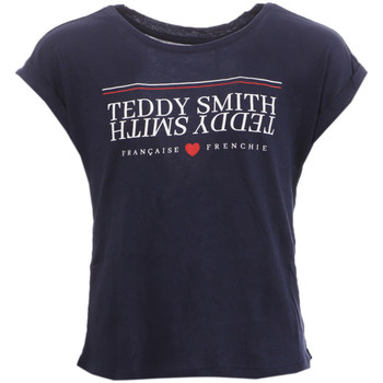 Textil Rapariga T-Shirt mangas curtas Teddy Smith  Azul
